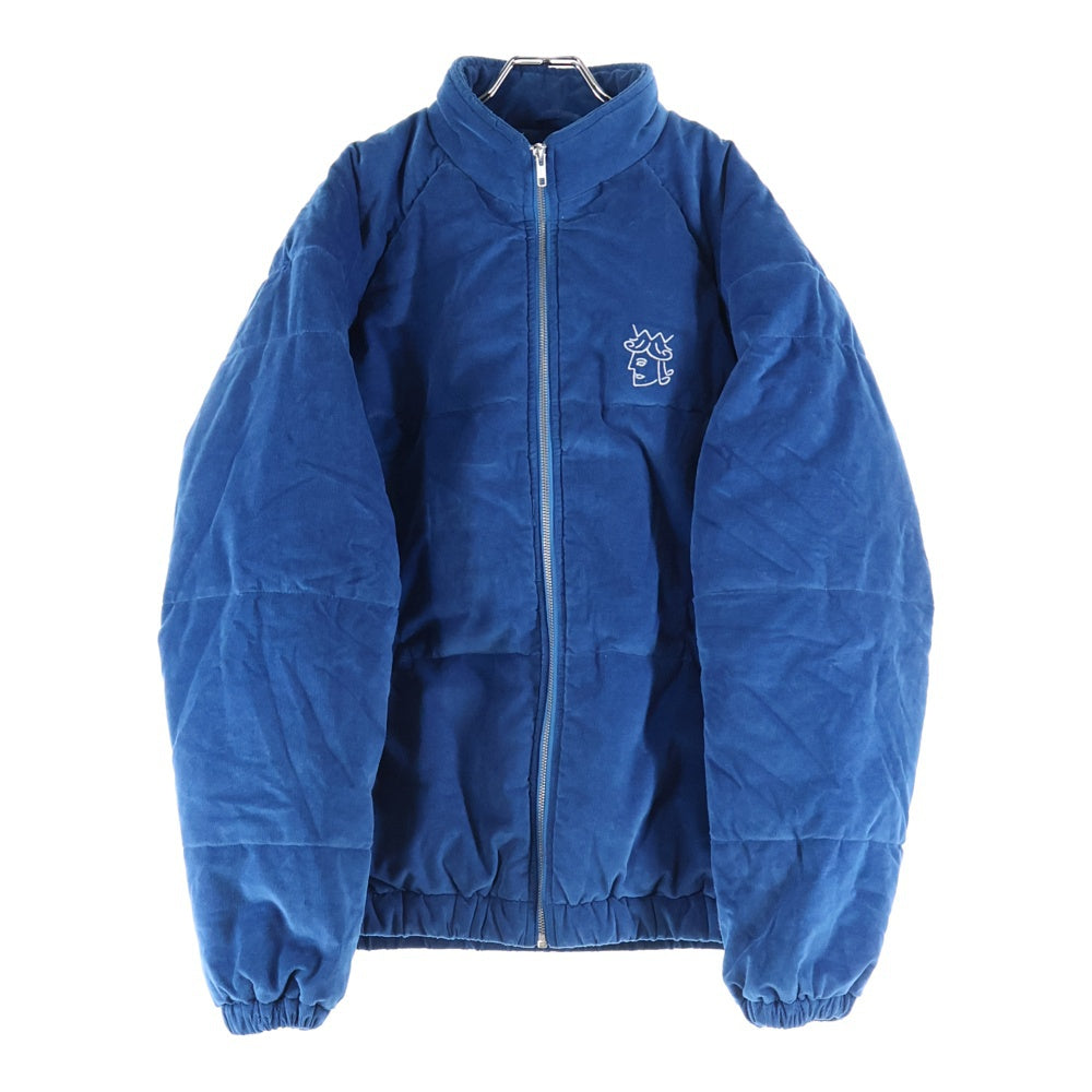 VICTORIA(ヴィクトリア) Victoria hong kong VICTORIA QUEENHEAD PUFFER JACKET コーデュロイ ダウンジャケット ブルー