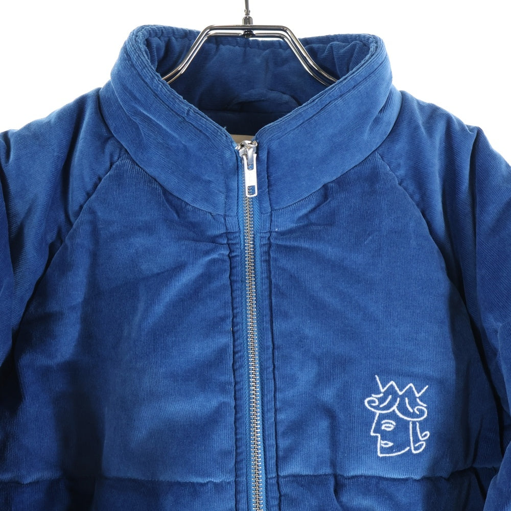VICTORIA(ヴィクトリア) Victoria hong kong VICTORIA QUEENHEAD PUFFER JACKET コーデュロイ ダウンジャケット ブルー