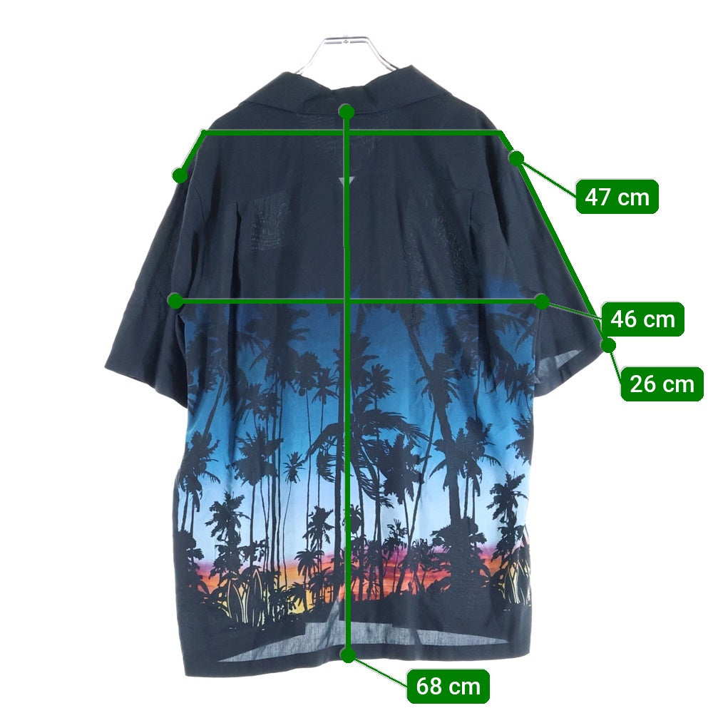 CELINE(セリーヌ) サンセットプリント ルーズ ハワイアン半袖シャツ