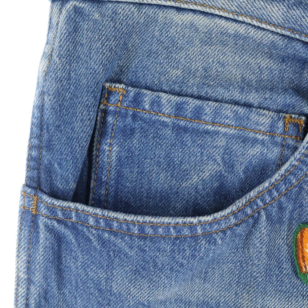 GUCCI(グッチ) 17AW Snake Embroidery Denim Pant スネーク エンブロイダリー デニムパンツ 刺繍 インディゴ