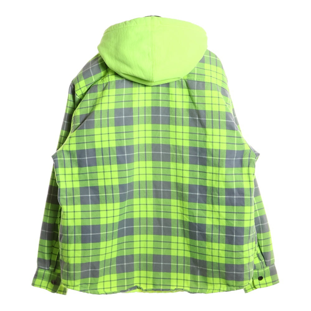 SUPREME(シュプリーム) ×Dickies Zip Up Flannel Shirt ジップアップパーカー フランネルシャツ チェック イエロー/グリーン