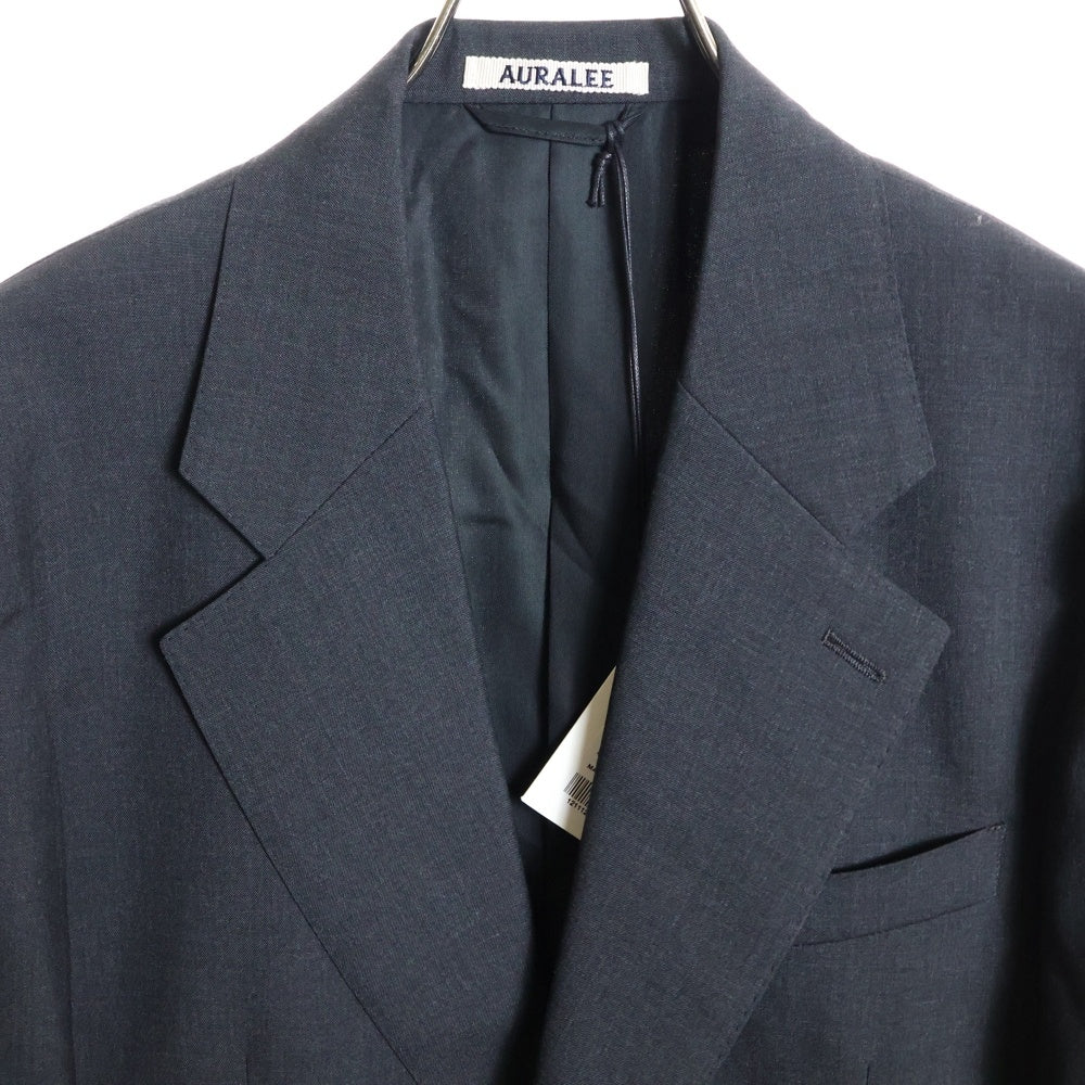 AURALEE(オーラリー) 21SS WASHABLE WOOL TROPICAL JACKET ウォッシャブル ウール トロピカル テーラードジャケット チャコールグレー A21SJ01WH