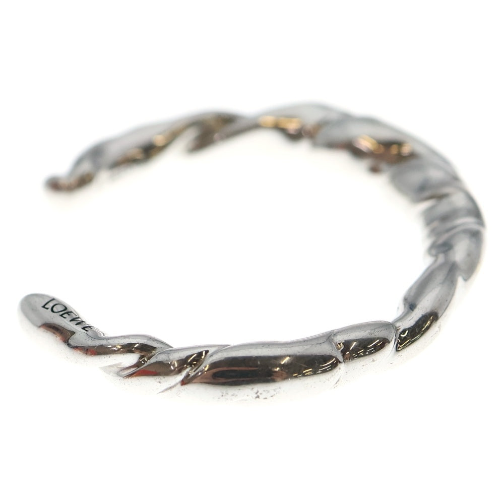 LOEWE(ロエベ) ナパ ツイスト カフス シン バングル ブレスレット シルバー