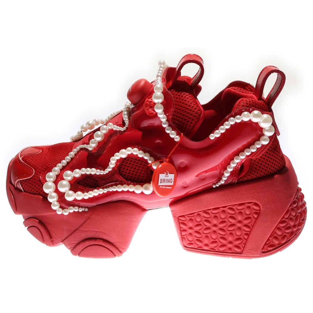 NOIR KEI NINOMIYA(ノワール ケイニノミヤ) ×Reebok Instapump Fury パールトリム ローカット スニーカー シューズ US9/27.0cm レッド