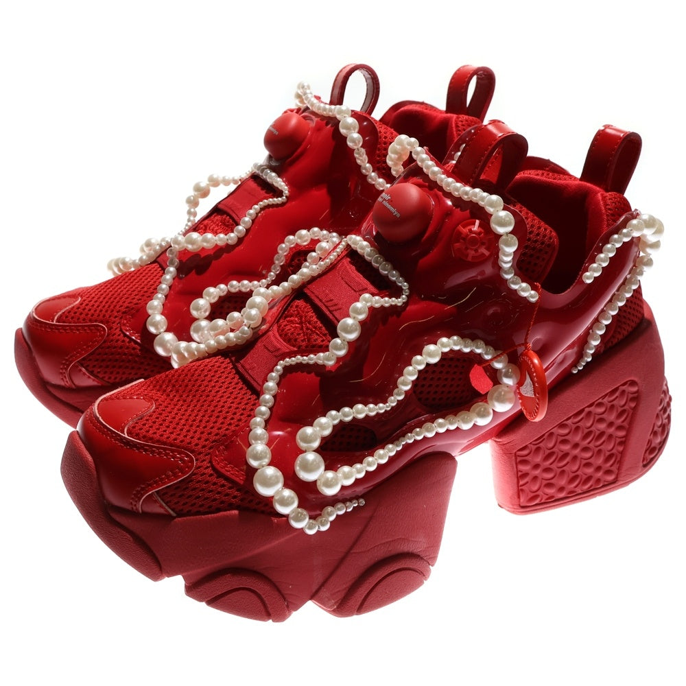 NOIR KEI NINOMIYA(ノワール ケイニノミヤ) ×Reebok Instapump Fury パールトリム ローカット スニーカー シューズ US9/27.0cm レッド