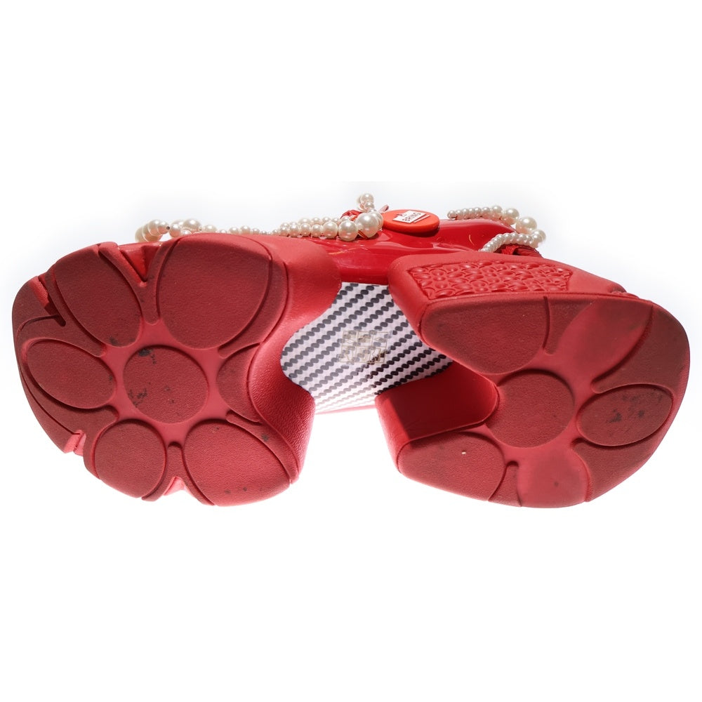 Reebok パール装飾 レッド スニーカー Reebok パール装飾 レッド スニーカー