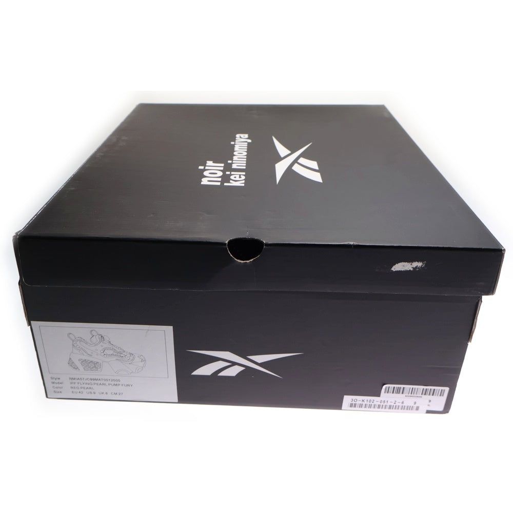 NOIR KEI NINOMIYA(ノワール ケイニノミヤ) ×Reebok Instapump Fury パールトリム ローカット スニーカー シューズ US9/27.0cm レッド