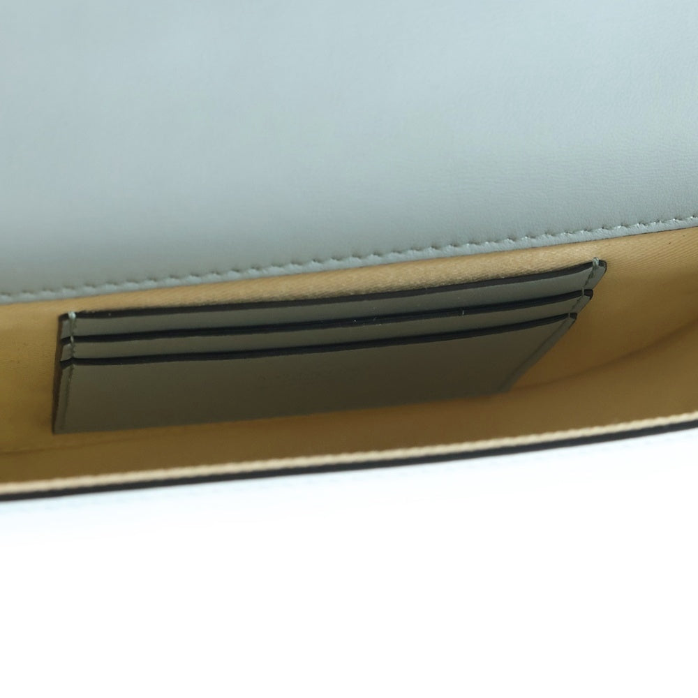 VALENTINO(ヴァレンティノ) Vロゴ ステッチショルダーバッグ メッセンジャーバッグ ブルー レディース