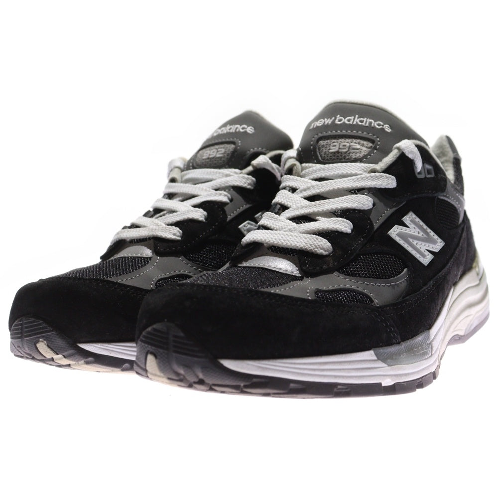 New Balance(ニューバランス) U992BK メッシュ ローカットスニーカー ブラック US8/26cm