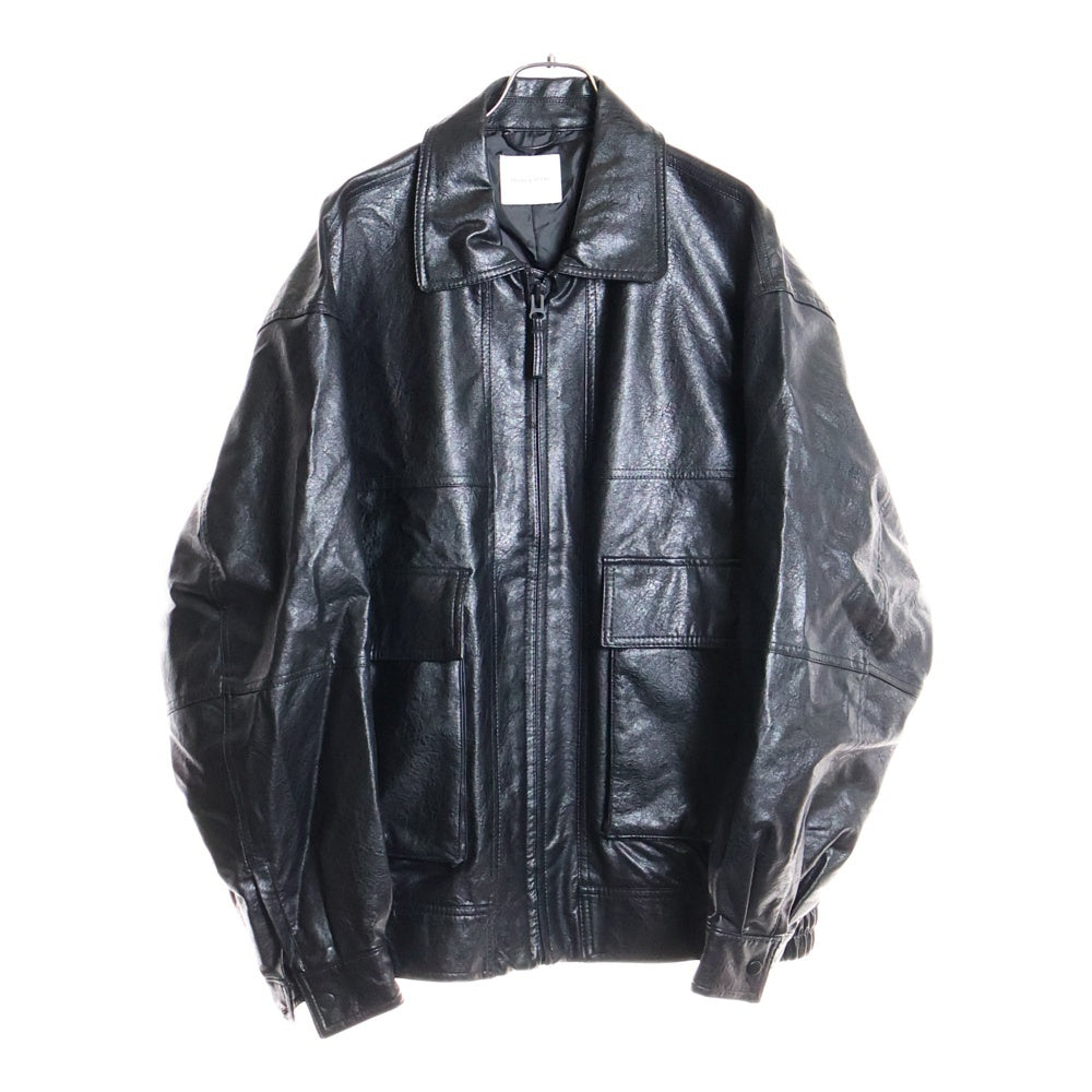 FREAK'S STORE(フリークスストア) Fake Leather Jacket 1051248901859 レザージャケット フェイクレザー ブラック