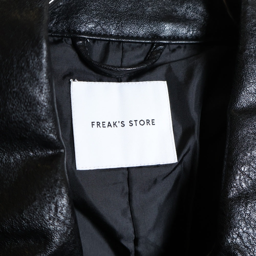 FREAK'S STORE(フリークスストア) Fake Leather Jacket 1051248901859 レザージャケット フェイクレザー ブラック