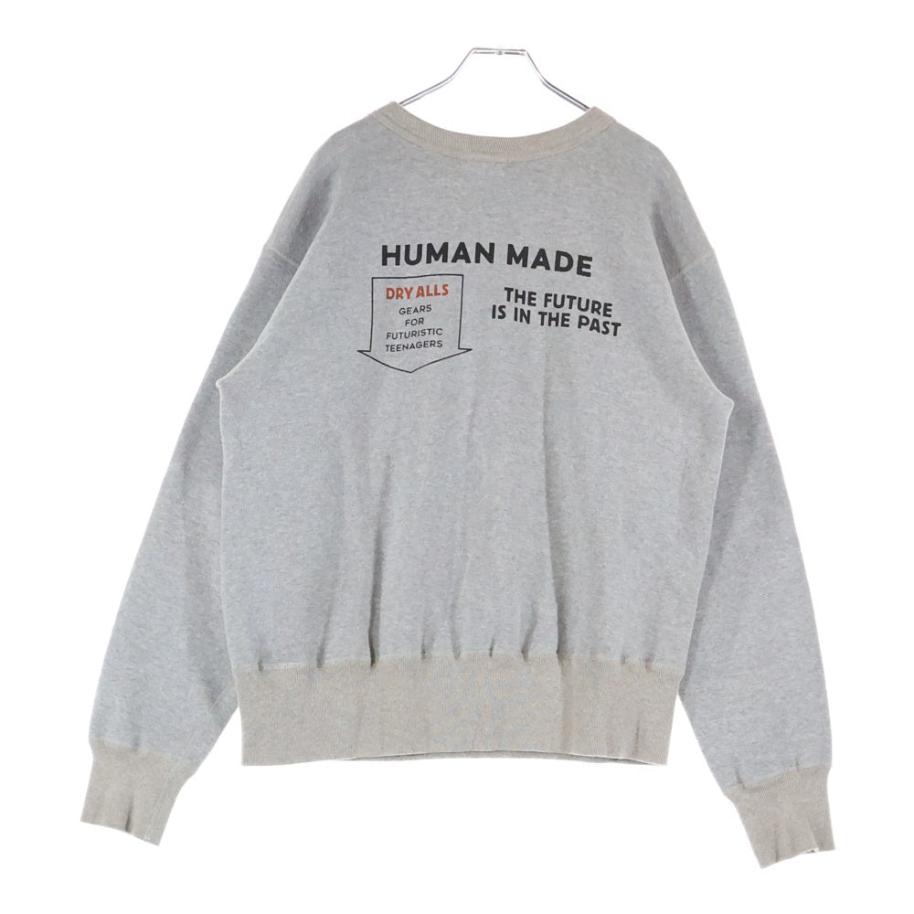HUMAN MADE(ヒューマンメイド) BEATLES TSURIAMI SWEATSHIRT HM30CS033 ビートルズプリント クルーネック長袖スウェット トレーナー グレー