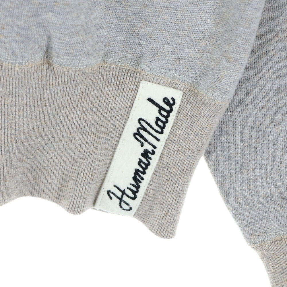 HUMAN MADE(ヒューマンメイド) BEATLES TSURIAMI SWEATSHIRT HM30CS033 ビートルズプリント クルーネック長袖スウェット トレーナー グレー