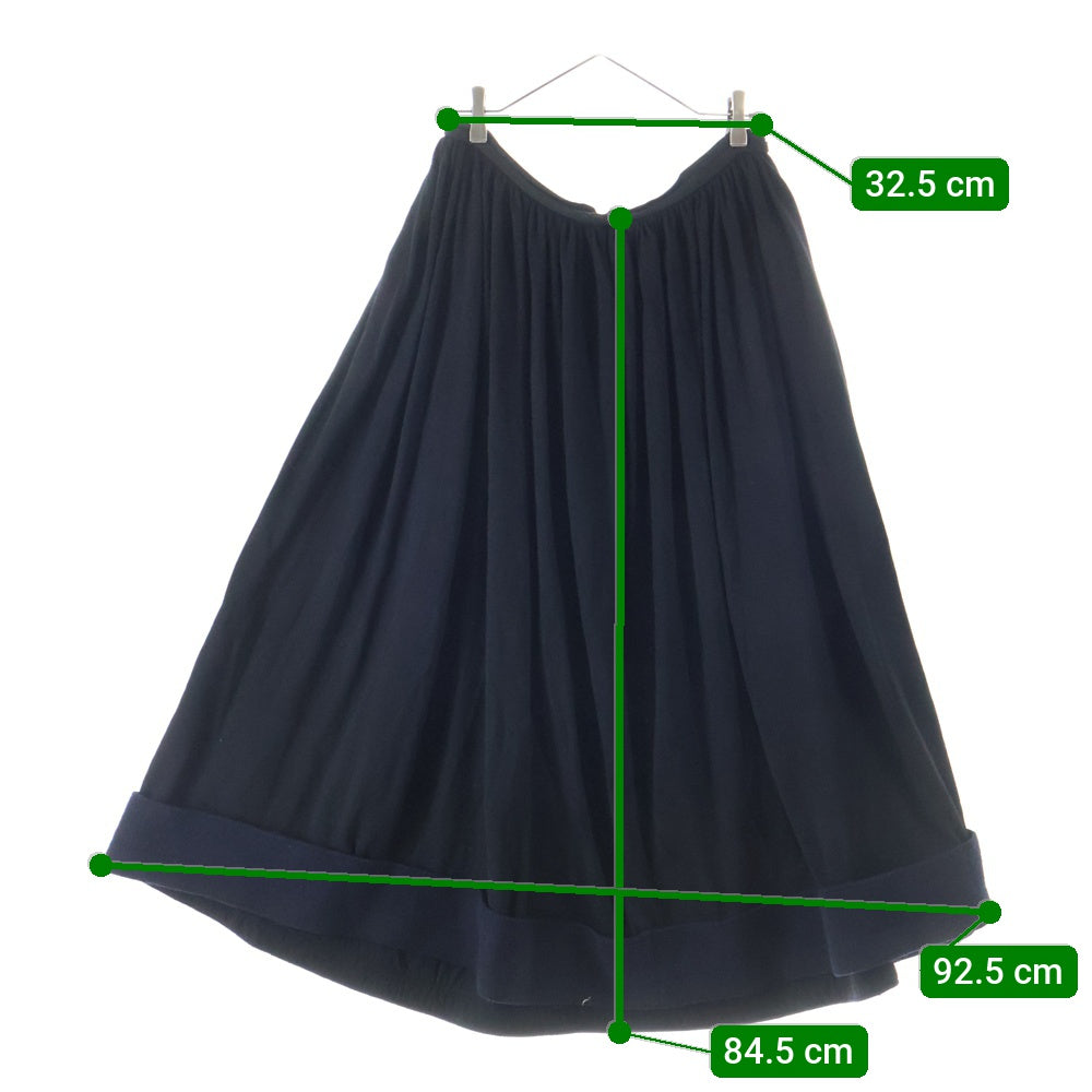 Yohji Yamamoto FEMME(ヨウジヤマモトファム) 08SS ウール ドレープ スカート ブラック