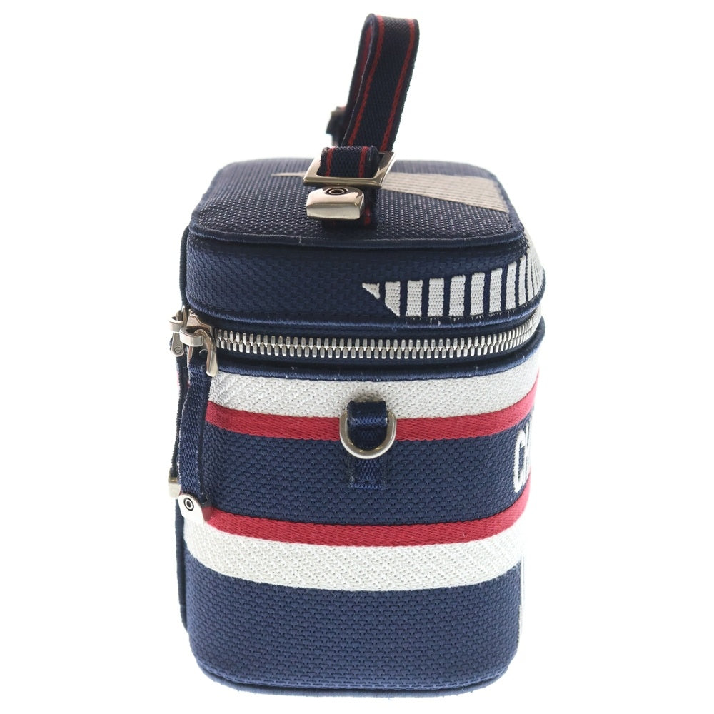 DIOR(ディオール) TRAVEL スモール ヴァニティ ハンドバッグ バッグ キャンバス ネイビー レディース