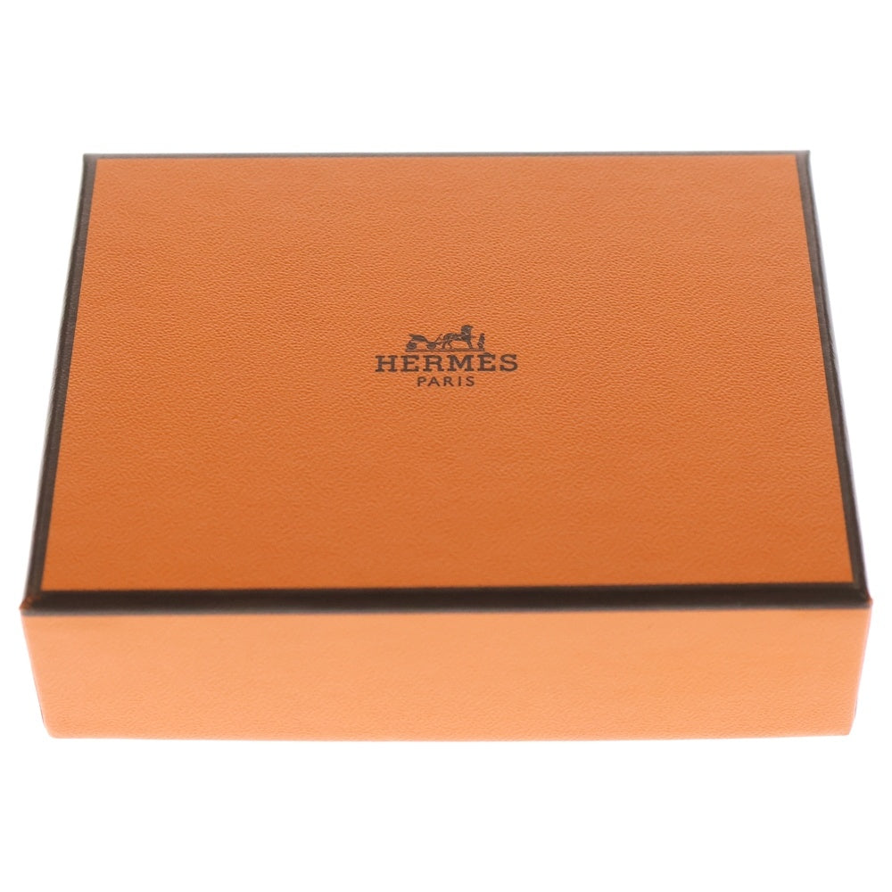 HERMES(エルメス) 2024イヤーズギフト レザーキークロシェット キーリング ブラウン