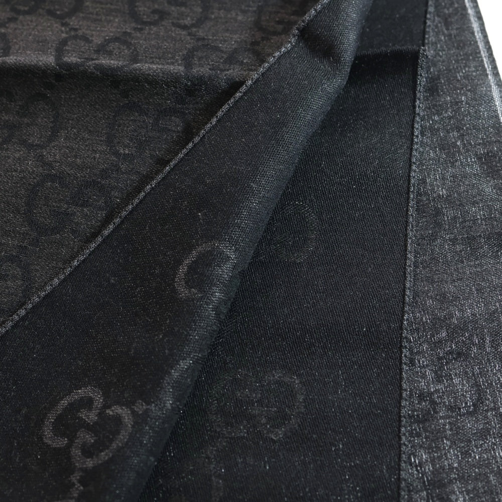 GUCCI(グッチ) GGロゴデザイン ストール マフラー 165904 3G646 1100 グレー レディース