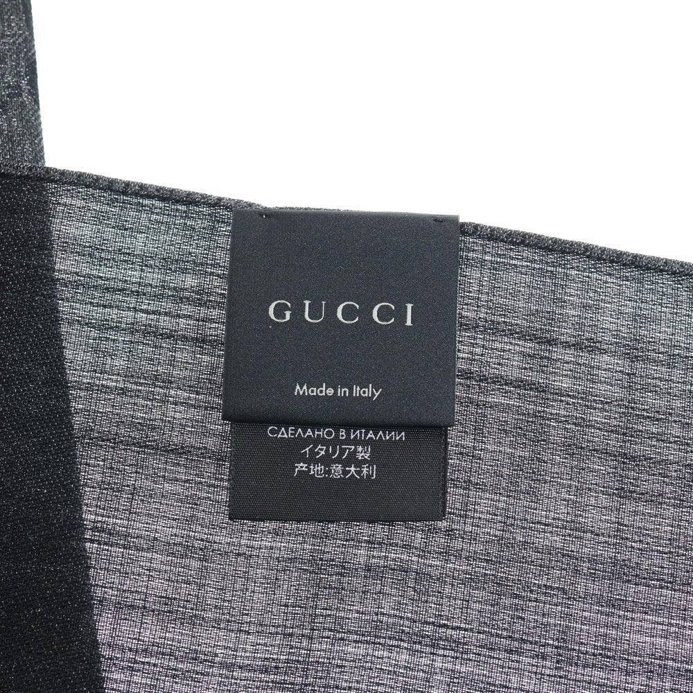 GUCCI(グッチ) GGロゴデザイン ストール マフラー 165904 3G646 1100 グレー レディース