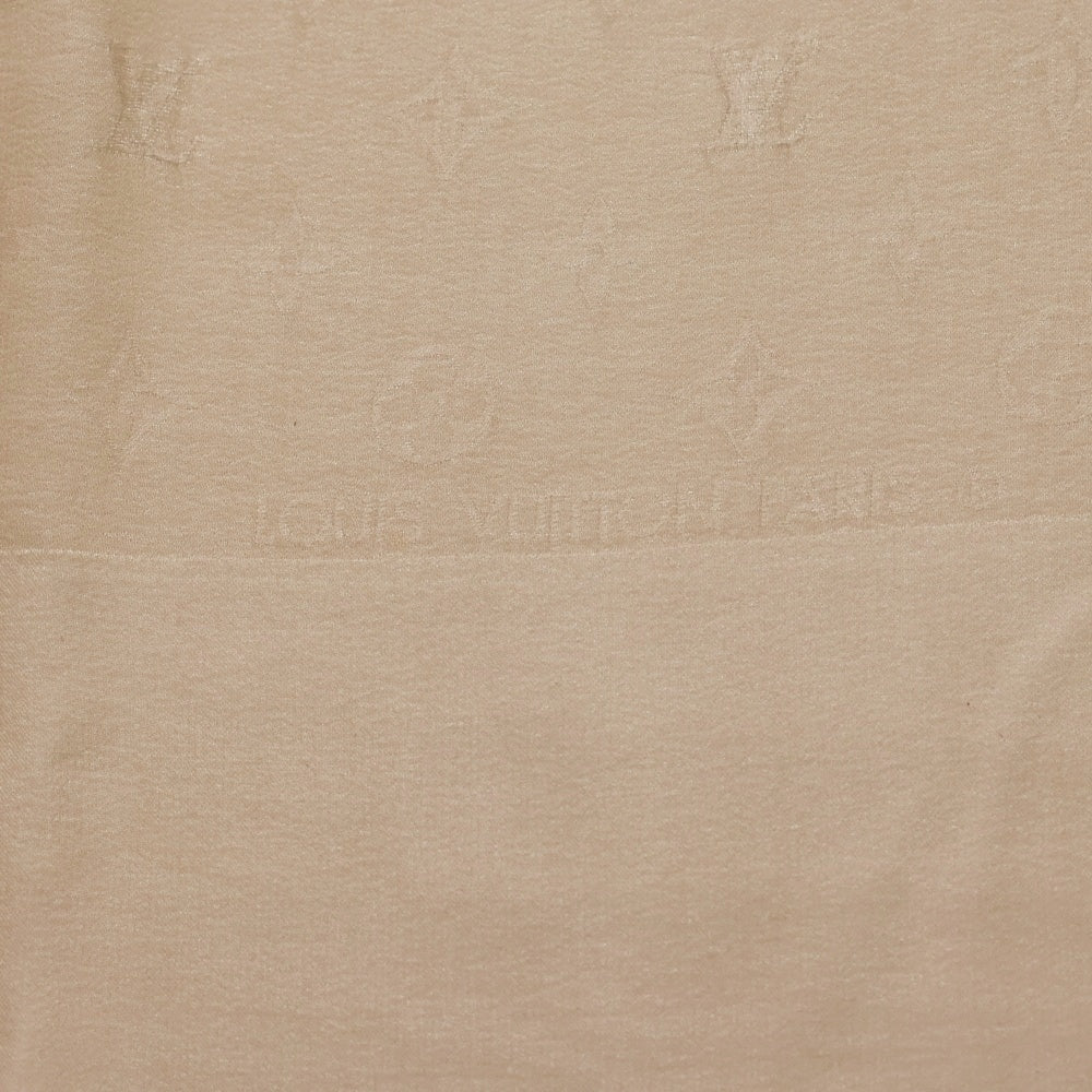 LOUIS VUITTON(ルイヴィトン) モノグラム 総柄 シルク スカーフ ベージュ