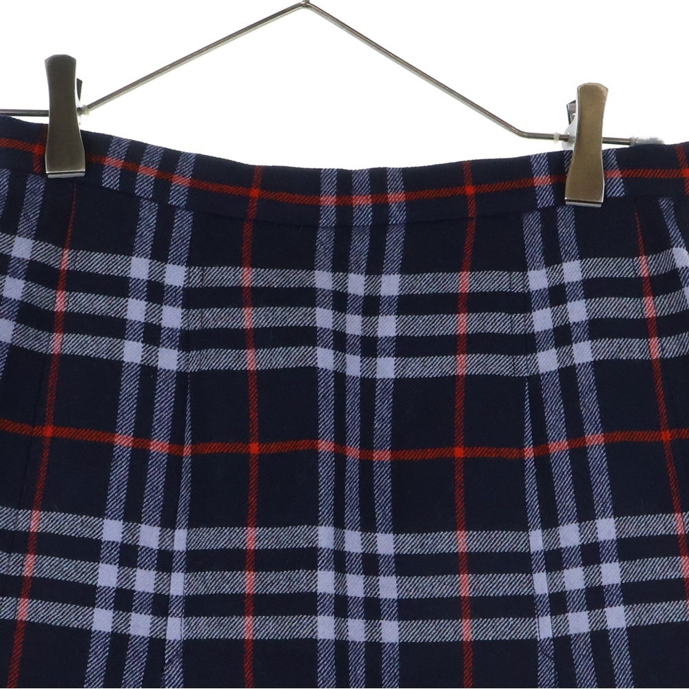 BURBERRYS(バーバリーズ) プリーツ チェックスカート ネイビー レディース
