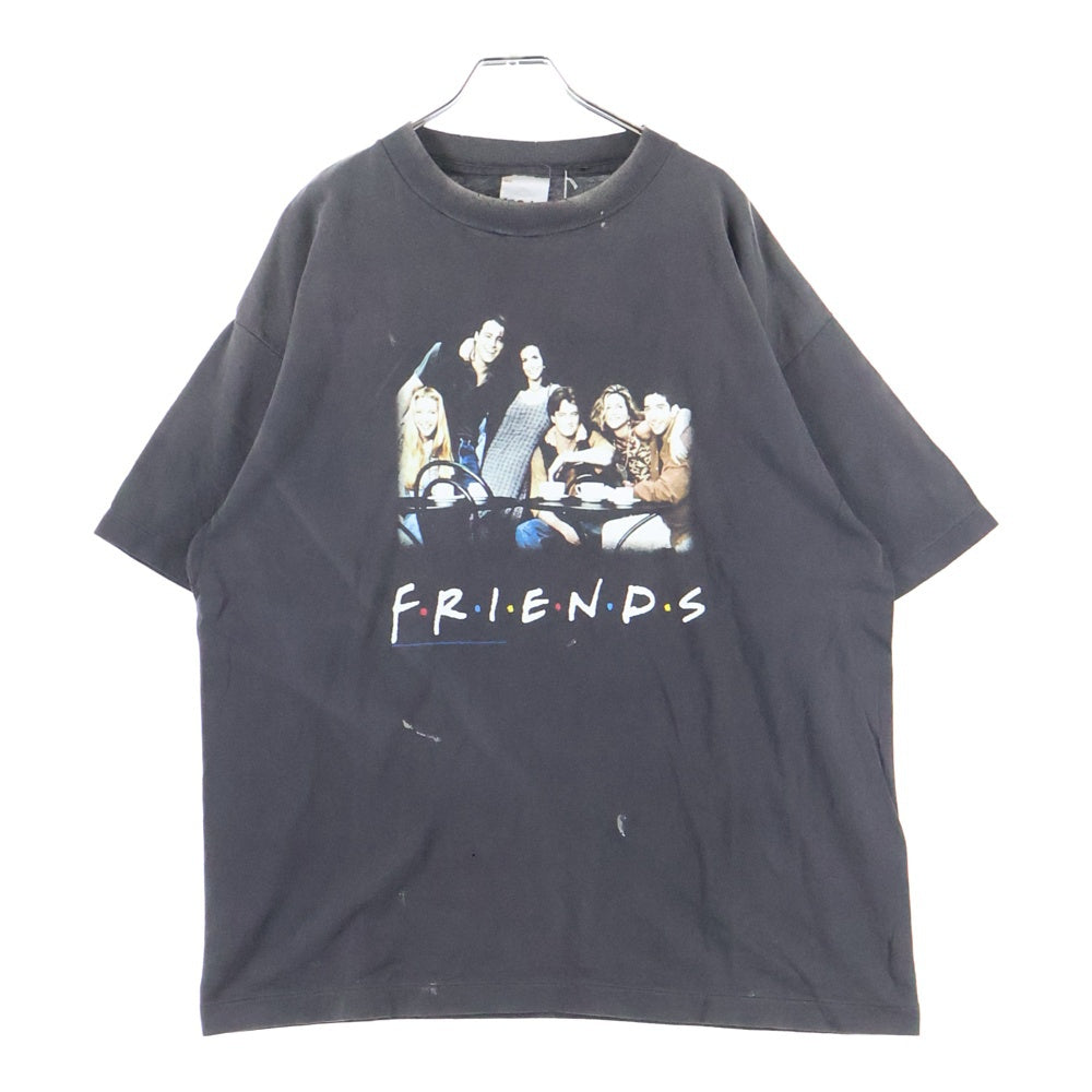 SAINT MICHAEL(セントマイケル) 25SS×FRIENDS / FRD_SS TEE フォトプリント ヴィンテージ加工 半袖Tシャツ グレー SM-HR8-0000-C56