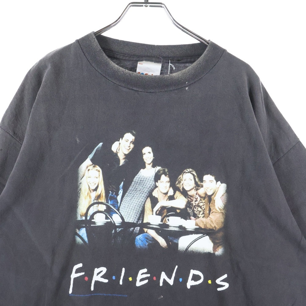 SAINT MICHAEL(セントマイケル) 25SS×FRIENDS / FRD_SS TEE フォトプリント ヴィンテージ加工 半袖Tシャツ グレー SM-HR8-0000-C56