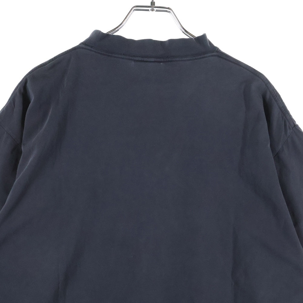 BALENCIAGA(バレンシアガ) 25SS Oversized T-Shirt フロントプリント 半袖Tシャツ カットソー ブラック 811688 TRVQ4