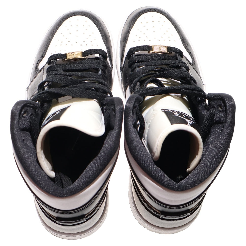 NIKE(ナイキ) Women's Air Jordan 1 Mid Black/White DV0991-101 ウィメンズ エアジョーダン1 ミッド ハイカットスニーカー シューズ US7.5/24.5cm レディース