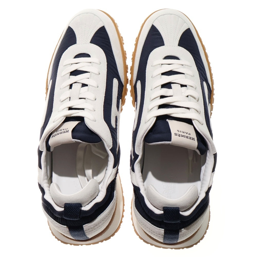 HERMES(エルメス) JET ジェット Hシグネチャー ローカットスニーカー グレー/ブラック