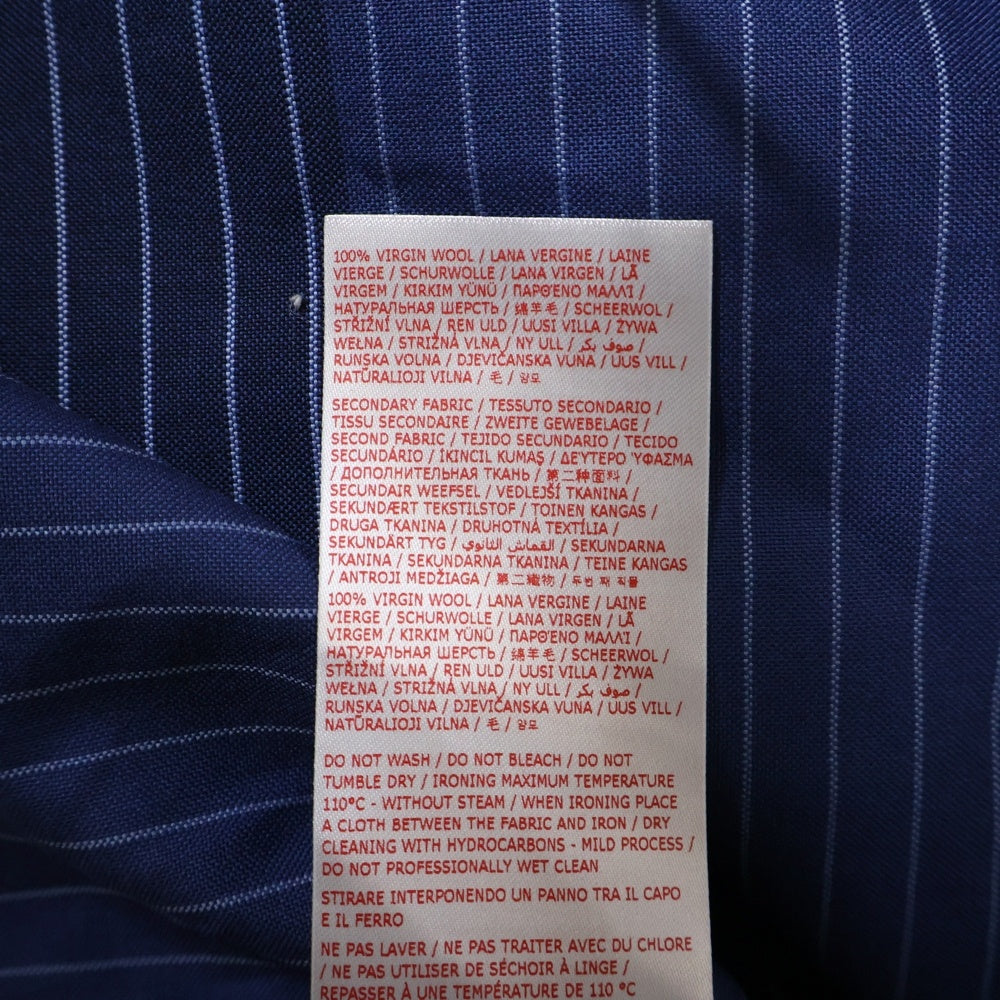 MARNI(マルニ) 24SS ストライプ ストライプ切替デザイン フロントポケット 長袖シャツ ブルー/ブラック CUMU0278UD UTWA14