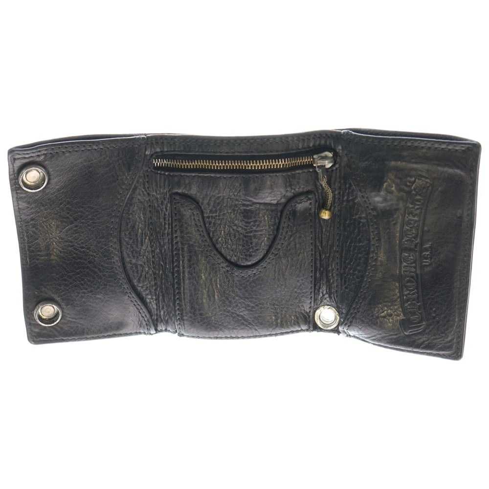 CHROME HEARTS(クロムハーツ) 3FOLD 3フォールド フレアボタン レザー