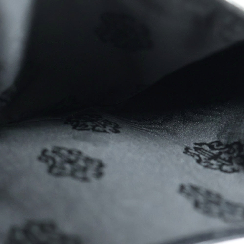 CHROME HEARTS(クロムハーツ) 3FOLD 3フォールド フレアボタン レザーウォレット 財布 ブラック BCA364