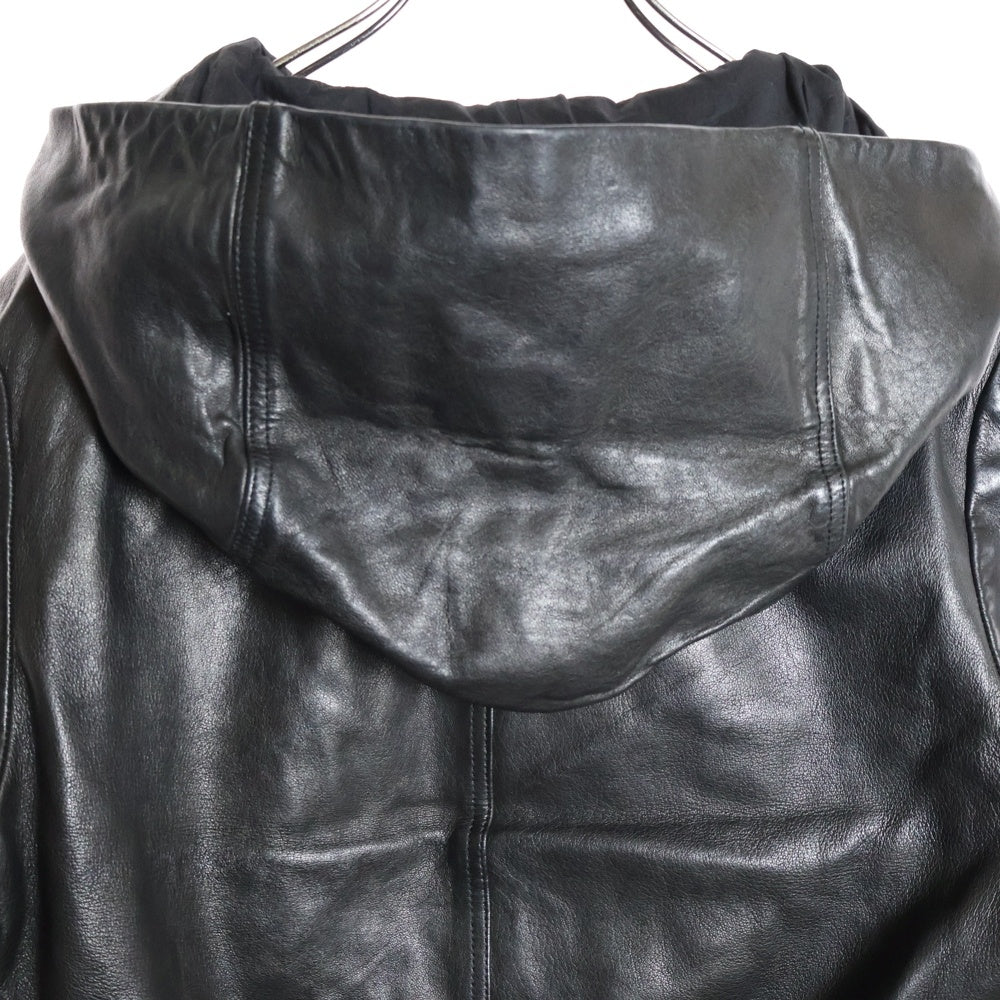 Rick Owens(リックオウエンス) 23SS edfu レザージャケット フーデット
