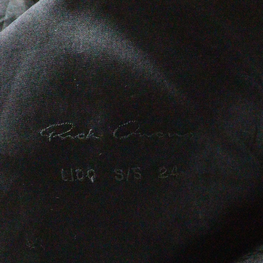 Rick Owens(リックオウエンス) 24SS Tatlin Coat タトリンフード付き ロングコート ブラック/グレー RR01D3900-ORNC