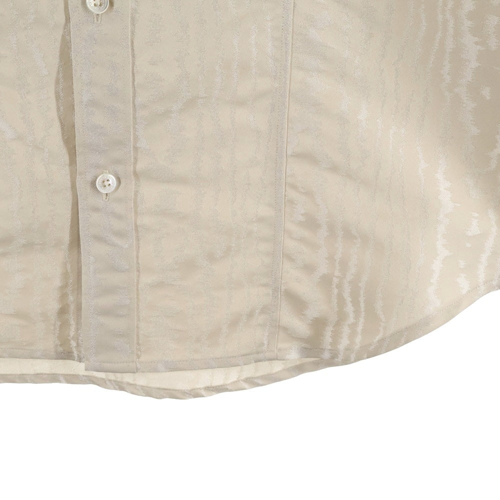 JOHN LAWRENCE SULLIVAN(ジョンローレンスサリバン) MOIRE JACQUARD SLEEVELESS SHIRT 3A003-0424-02 ノースリーブ シャツ カットソー ホワイト