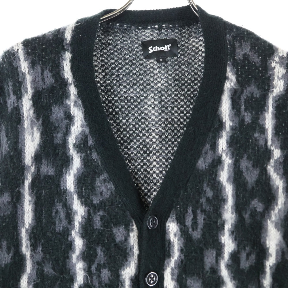 SCHOTT(ショット) SHAGGY KNIT CARDIGAN 782-3241001 シャギー ニット