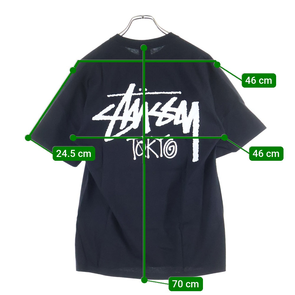 【完売品】25ss STUSSY Msize ブラック Tシャツ STUSSY(ステューシー) 25SS Stock Tokyo Tee 25S3903987P ストック