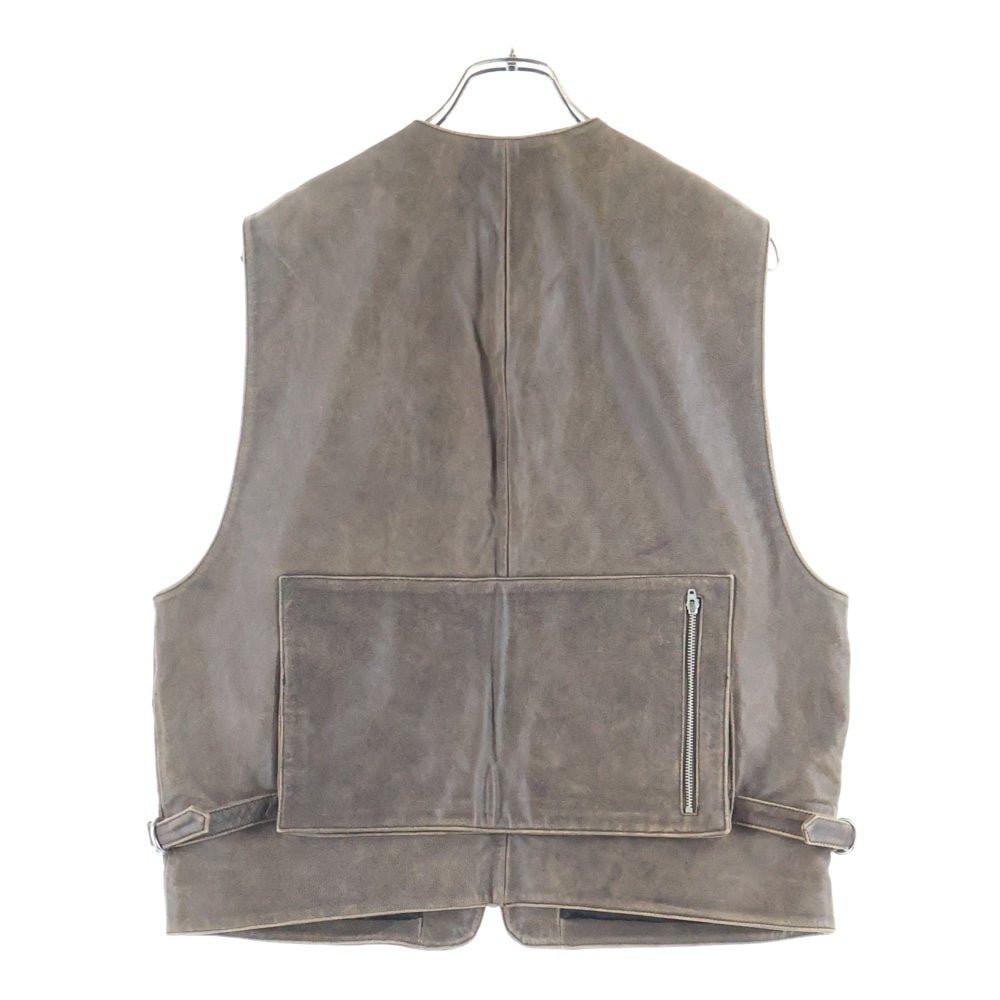 SUPREME(シュプリーム) 25SS Leather Cargo Vest ラムレザー カーゴ