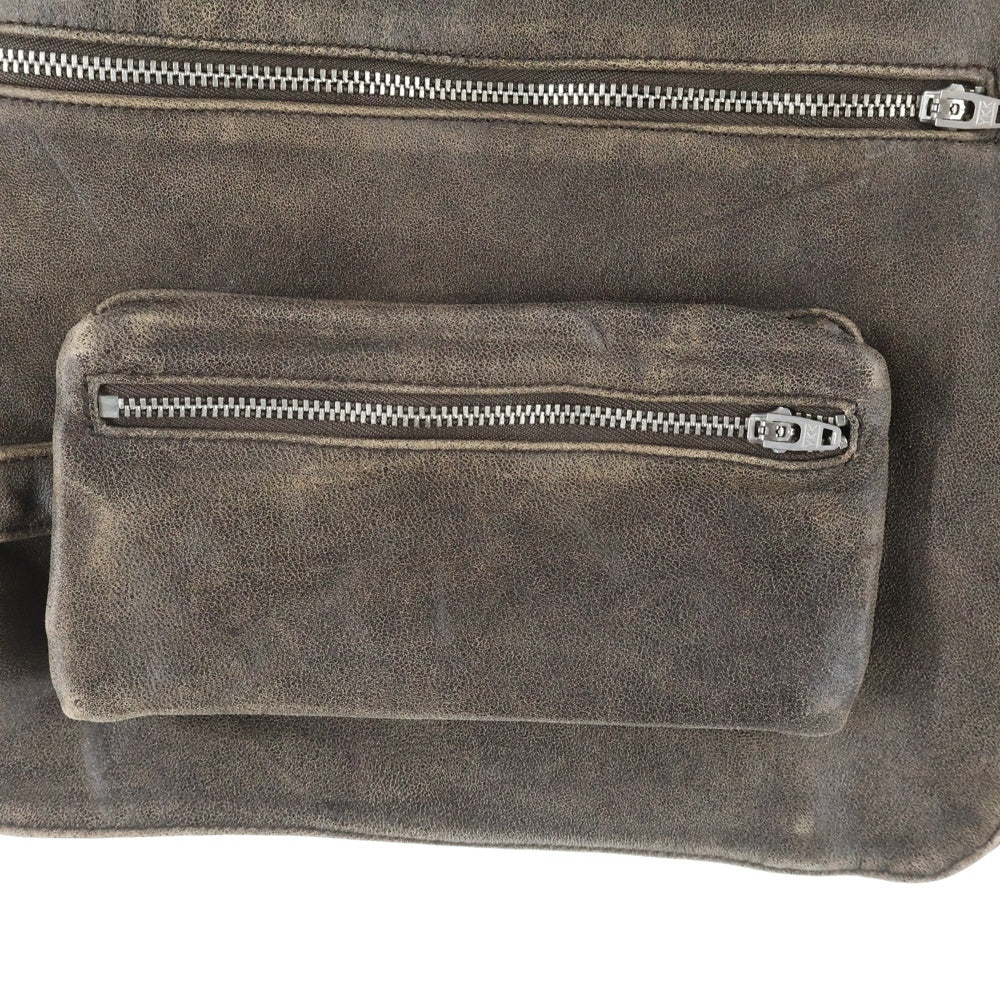 SUPREME(シュプリーム) 25SS Leather Cargo Vest ラムレザー カーゴベスト ブラウン