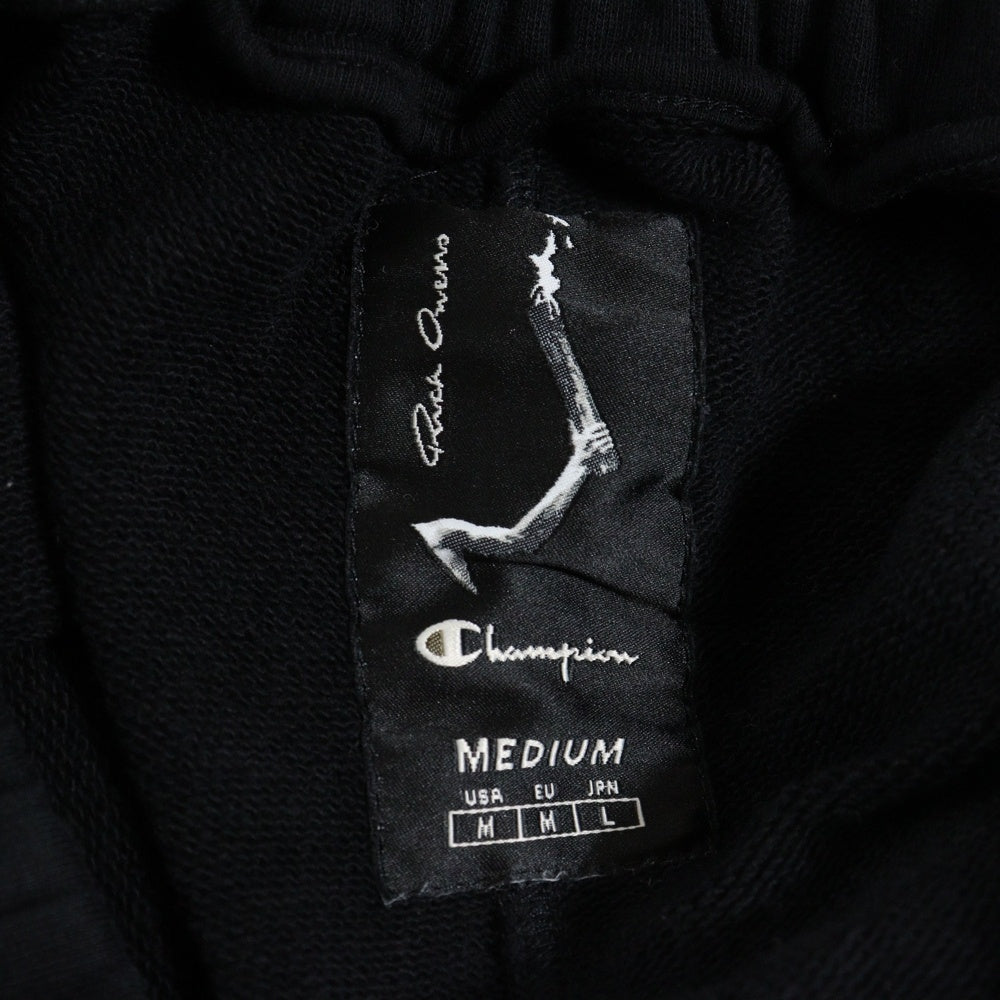 Rick Owens(リックオウエンス) ×Champion Beleved Pods ビリーブドポッズ ハーフパンツ コットン ブラック