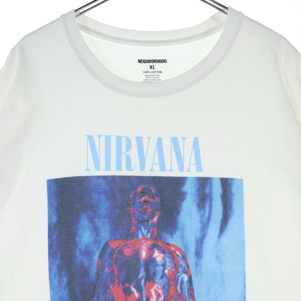 NEIGHBORHOOD(ネイバーフッド) ×NIRVANA TEE ニルバーナ クルーネック 半袖Tシャツ カットソー ホワイト