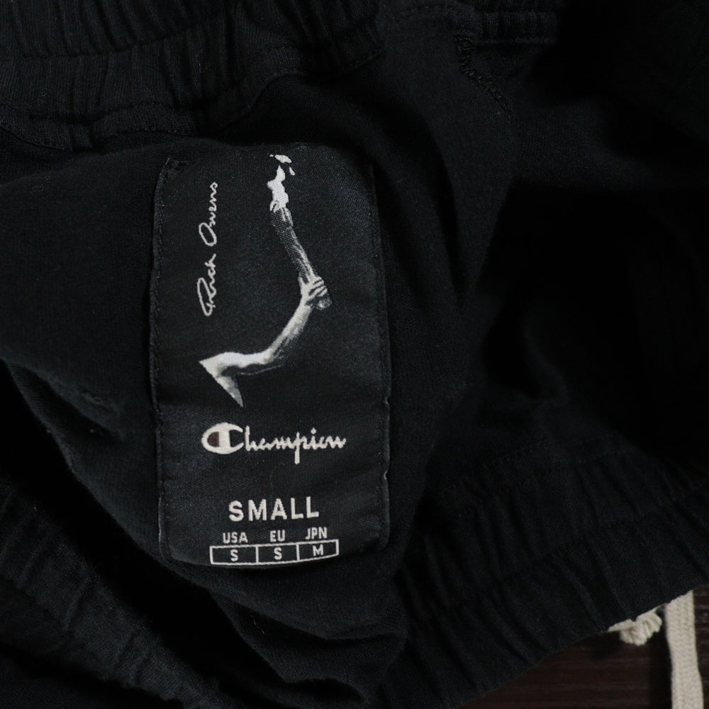 Rick Owens(リックオウエンス) ×Champion サルエル トラックパンツ コットン ブラック
