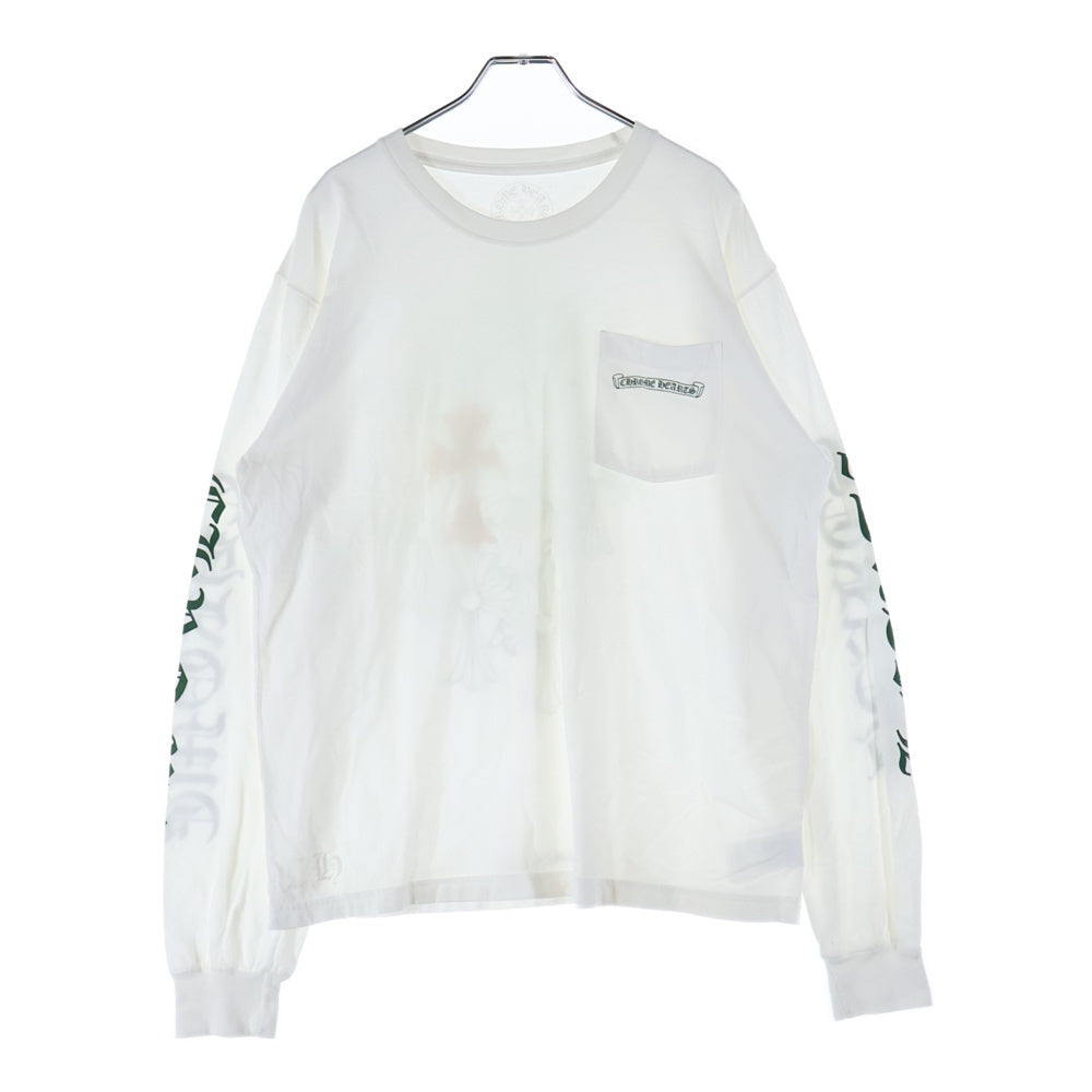 美品 CHROME HEARTS クロムハーツ バッククロス 長袖Tシャツ L CHROME HEARTS(クロムハーツ) CH L S 1 バックセメタリークロス