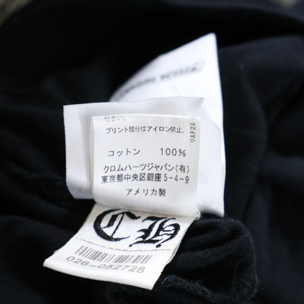 CHROME HEARTS(クロムハーツ) CH L S 1 サイドTバー プリント長袖カットソー 長袖Tシャツ ブラック
