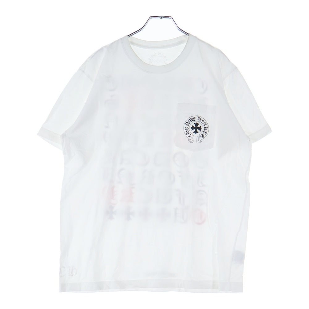 CHROME HEARTS(クロムハーツ) made in Hollywood Tokyo Exclusive メイドインハリウッド 東京 限定 バック英字プリント クルーネック 半袖Tシャツ カットソー ホワイト