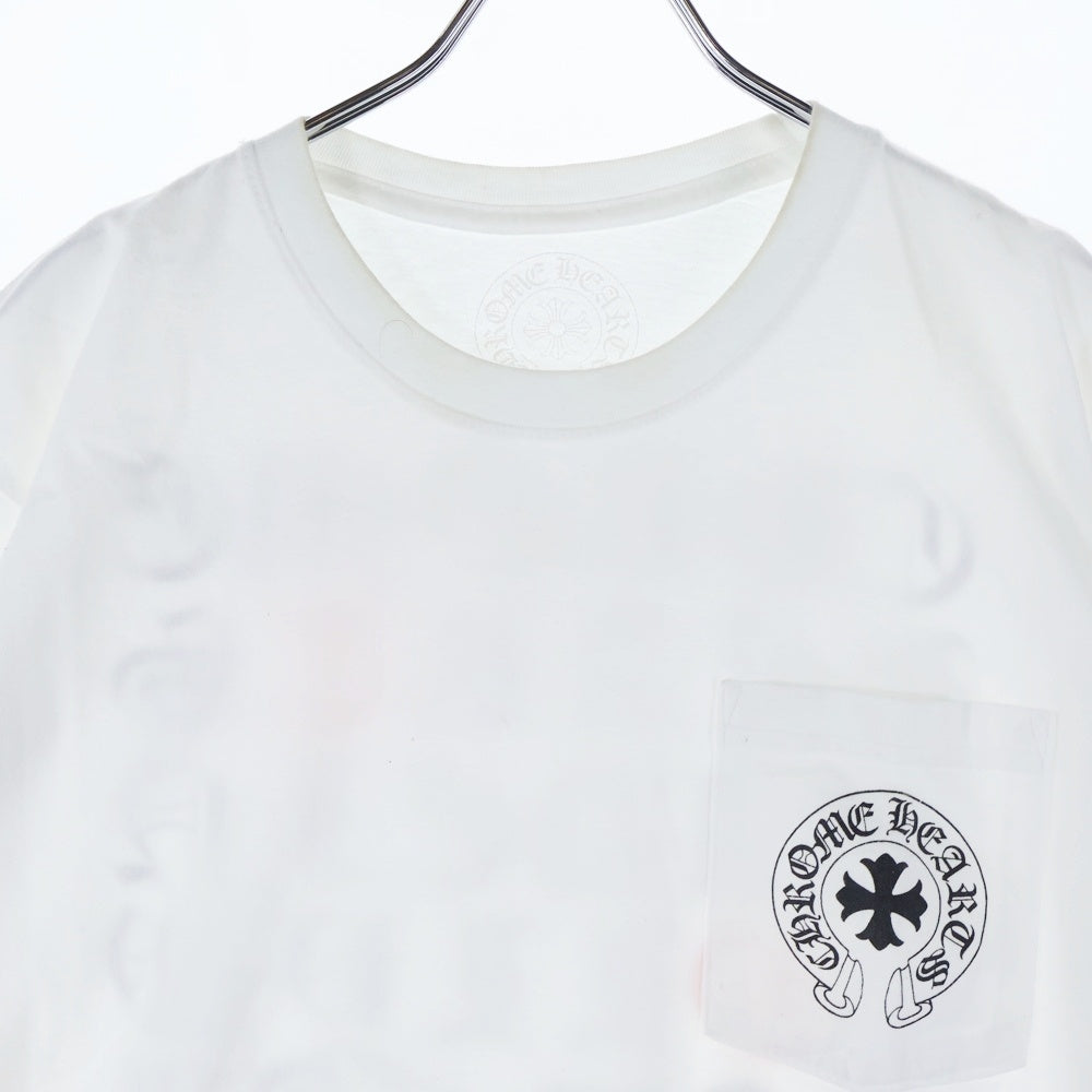 CHROME HEARTS(クロムハーツ) made in Hollywood Tokyo Exclusive メイドインハリウッド 東京 限定 バック英字プリント クルーネック 半袖Tシャツ カットソー ホワイト