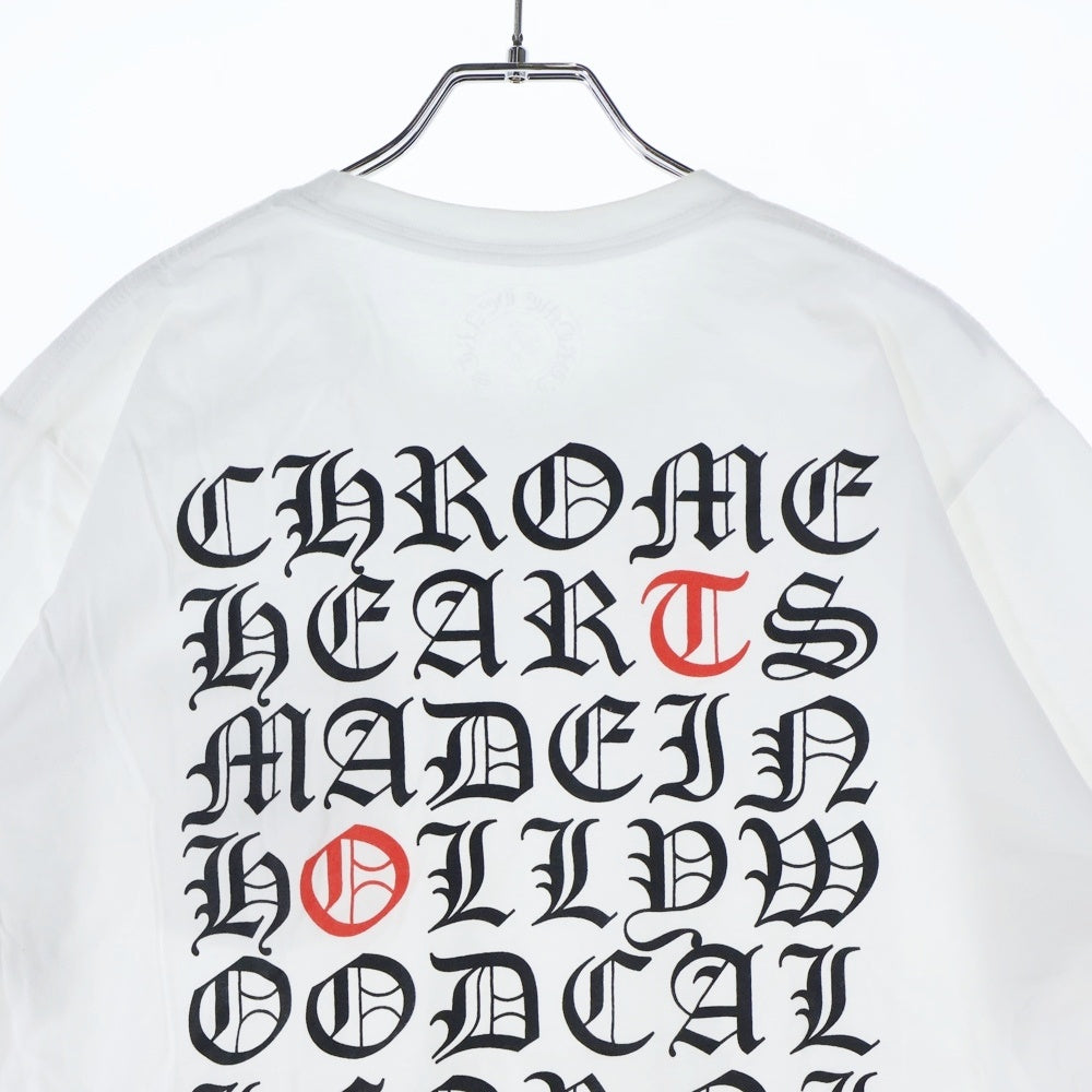 CHROME HEARTS(クロムハーツ) made in Hollywood Tokyo Exclusive メイドインハリウッド 東京 限定 バック英字プリント クルーネック 半袖Tシャツ カットソー ホワイト