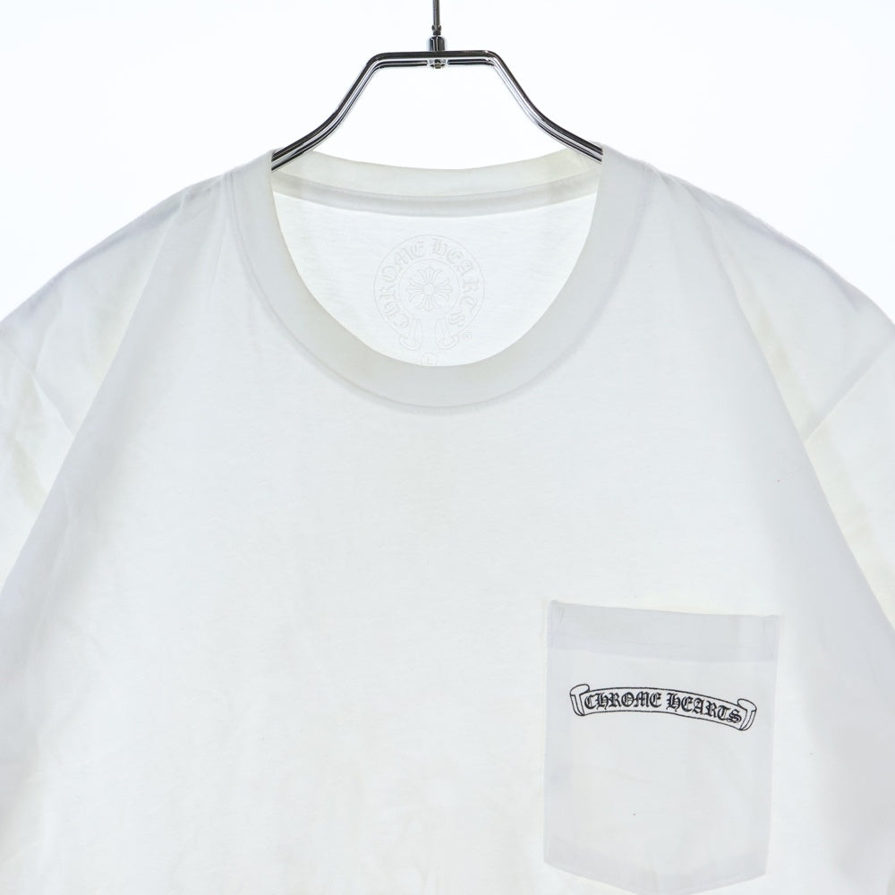 CHROME HEARTS(クロムハーツ) BACK CEMETERY CROSS TEE バックセメタリークロス 半袖Tシャツ カットソー ホワイト