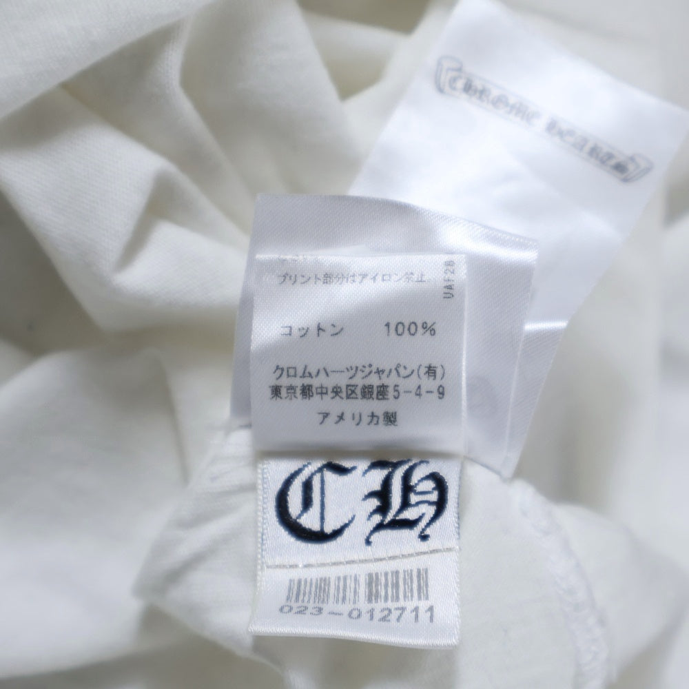 CHROME HEARTS(クロムハーツ) CH T-SHRT 2 バックアーチロゴプリントTシャツ ホワイト
