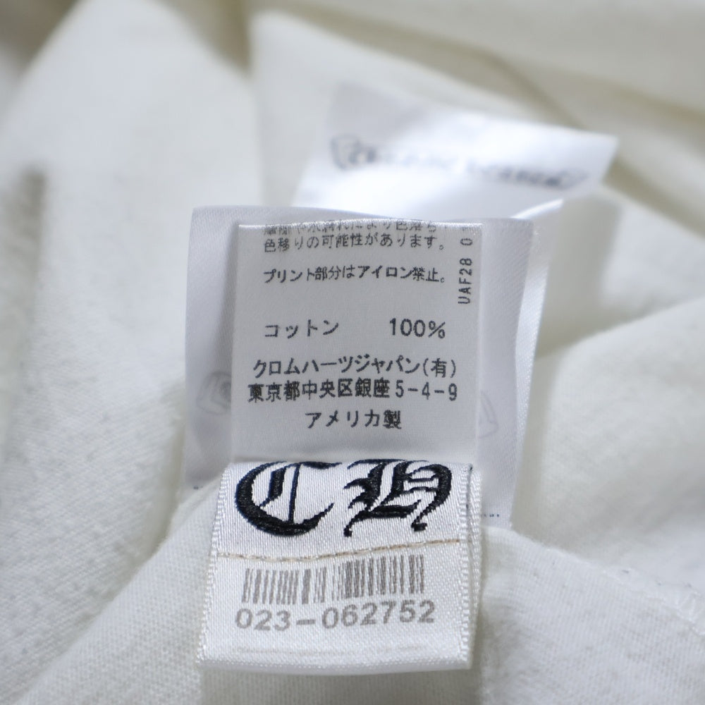 CHROME HEARTS(クロムハーツ) VINE DAGGER ヴァインダガープリント クルーネック 半袖Tシャツ ホワイト